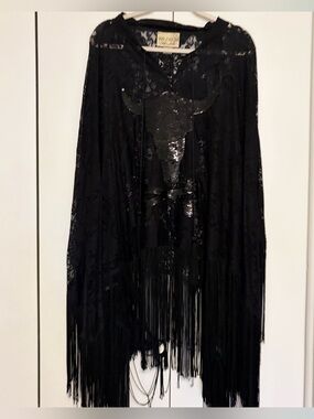 Wildfox White Label Lace Poncho